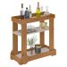 Carrinho Bar Com Rodizios 80 cm 4659 Cinamomo Off White ARLY