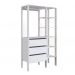 Closet 03 Gavetas DB001 Branco PP Milani Store