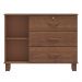Comoda 3G 1P Madeira Maciça 118 cm 1139 Imbuia Milani Store