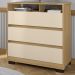 Comoda 3G com Nicho Vegas 91 cm 11685 Carvalho Am Off White INCP