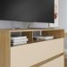 Comoda 3G com Nicho Vegas 91 cm 11685 Carvalho Am Off White INCP
