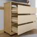 Comoda 3G com Nicho Vegas 91 cm 11685 Carvalho Am Off White INCP