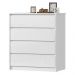 Comoda 4 GV 89 cm Corrediças Telescopicas CO027 Branco Neve MXM