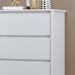 Comoda 4 GV 89 cm Corrediças Telescopicas CO027 Branco Neve MXM