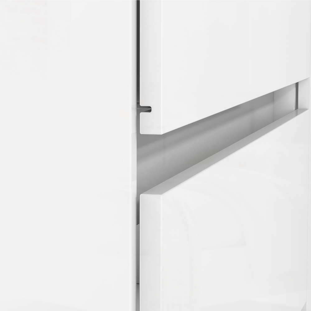Comoda 4 Gavetas 1 Porta 100 cm VEG CO028 Branco Neve MXM