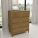 Comoda 4 Gavetas MDF 81 cm 2801 Freijo Milani Store