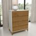 Comoda 4 Gavetas MDF 81 cm 2801 Off White Freijo Milani Store