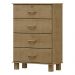 Comoda 4 Gavetas Madeira Maciça 79 cm 1138 Freijo Milani Store