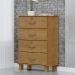 Comoda 4 Gavetas Madeira Maciça 79 cm 1138 Freijo Milani Store