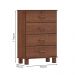 Comoda 4 Gavetas Madeira Maciça 79 cm 1138 Imbuia Milani Store