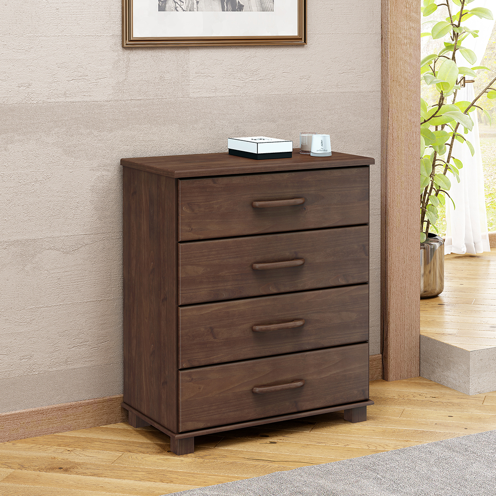 Comoda 4 Gavetas Madeira Maciça 84 cm 2250 Cafe Milani Store