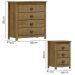 Comoda 4 Gv 02 Mesas de Cabeceira 3 Gv Madeira Maciça Freijo Milani Store