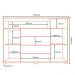Comoda 5 Gavetas 2 Portas 152 cm OLS CO008 Branco Neve MXM