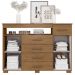 Comoda 5 Gavetas 2 Portas 152 cm OLS CO008 Freijo MXM