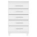 Comoda 5 Gavetas 57 cm Moden 2259 Branco Flex INCP