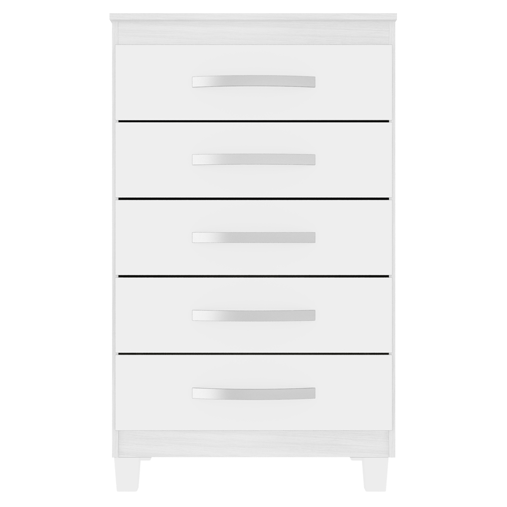 Comoda 5 Gavetas 57 cm Moden 2259 Branco Flex INCP