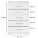 Comoda 5 Gavetas 57 cm Moden 2259 Branco Flex INCP
