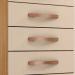 Comoda 5 Gavetas 57 cm Moden 2259 Carvalho Am Off White INCP