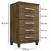 Comoda 5 Gavetas 57 cm Moden 2259 Malbec INCP