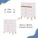 Comoda 5 Gavetas 91 cm Pes Retro IBI 20030 Branco Camarim VLR