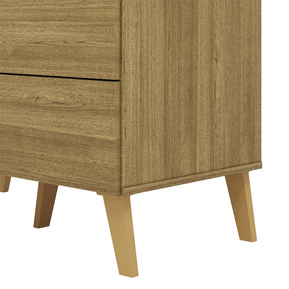 Comoda 5 Gavetas 91 cm Pes Retro IBI 20030 Nature Alasca VLR