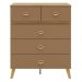 Comoda 5 Gavetas 91 cm Pes Retro IBI 20030 Nature Camarim VLR