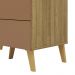 Comoda 5 Gavetas 91 cm Pes Retro IBI 20030 Nature Camarim VLR