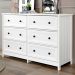 Comoda 6 Gavetas E 02 Mesas de Cabeceira 3 Gavetas Branco Dtall