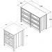 Comoda 6 Gavetas E 02 Mesas de Cabeceira 3 Gavetas Branco Dtall