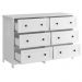 Comoda 6 Gavetas E 02 Mesas de Cabeceira 3 Gavetas Branco Dtall