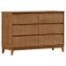 Comoda 6 Gavetas MDF 125 cm 2815 Freijo Milani Store