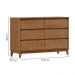 Comoda 6 Gavetas MDF 125 cm 2815 Freijo Milani Store