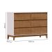 Comoda 6 Gavetas MDF 125 cm 2815 Off White Freijo Milani Store