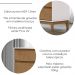 Comoda 6 Gavetas MDF 125 cm 2815 Off White Freijo Milani Store