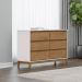 Comoda 6 Gavetas MDF 125 cm 2815 Off White Freijo Milani Store
