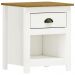 Comoda 7 Gav e 02 Mesas de Cabeceira Madeira Maciça Branco Freijo Milani Store