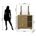 Comoda Com Espelho 4 Gavetas 1P 93 cm BEL Nature VLR