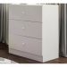 Comoda Infantil 03 Gavetas Louise Branco REAJL Moveis