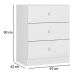 Comoda Infantil 03 Gavetas Louise Branco REAJL Moveis