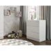 Comoda Infantil 03 Gavetas Louise Branco REAJL Moveis
