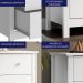 Comoda Para Quarto 3 Gavetas 76 cm DM219 Branco Dtall
