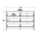 Comoda Para Quarto 6 Gavetas 120 cm DM217 Branco Dtall