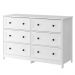 Comoda Para Quarto 6 Gavetas 120 cm DM217 Branco Dtall