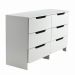 Comoda Para Quarto 6 Gavetas 132 cm DM244 Branco Dtall