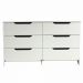 Comoda Para Quarto 6 Gavetas 132 cm DM244 Branco Dtall