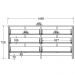 Comoda Para Quarto 6 Gavetas 146 cm DM221 Branco Dtall