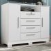 Comoda Rack 2P 4G Madri 121 cm Branco INCP