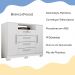 Comoda Rack 2P 4G Madri 121 cm Branco INCP