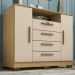 Comoda Rack 2P 4G Madri 121 cm Carvalho Am Off White INCP
