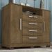 Comoda Rack 2P 4G Madri 121 cm Malbec INCP